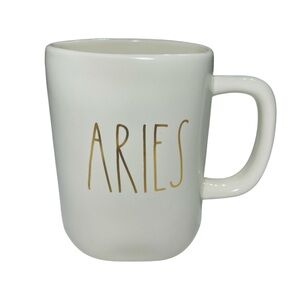 Rae Dunn Artisan Collection by Magenta Coffee Tea Mug with Aries Gold Le…